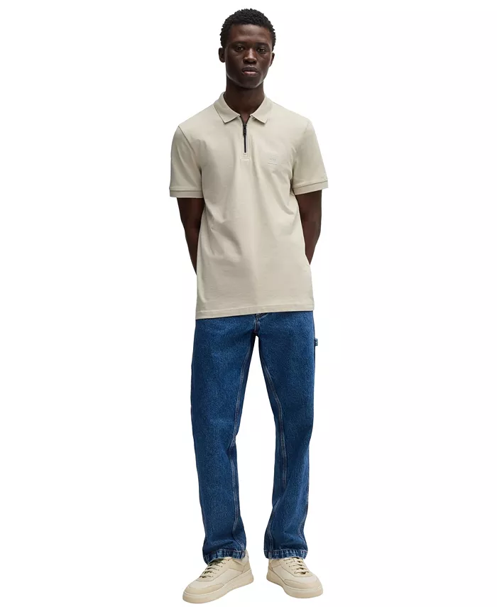 BOSS By Hugo Boss Men's Stretch-Cotton Pique Slim-Fit Polo Shirt Brands