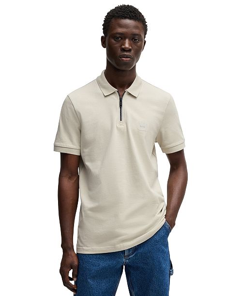 BOSS by Hugo Boss Men's Stretch-Cotton Pique Slim-Fit Polo Shirt Brands