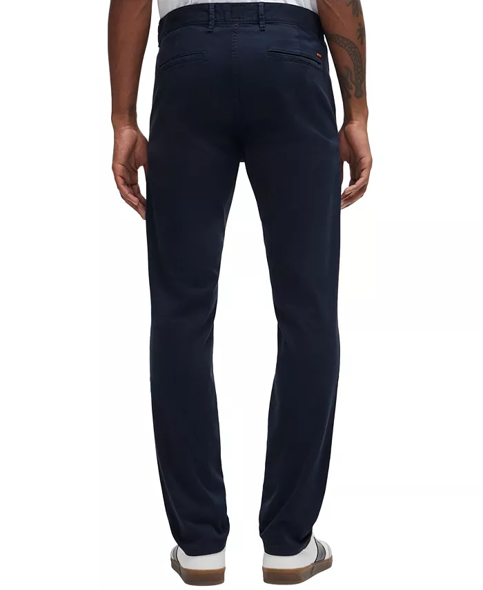 BOSS By Hugo Boss Men's Stretch-Cotton Satin Slim-Fit Chinos Brands