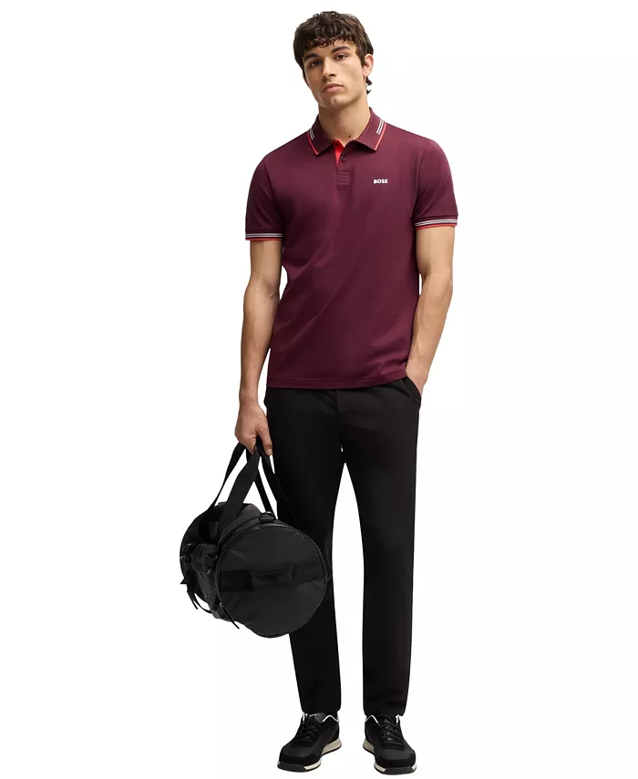 BOSS By Hugo Boss Men's Stretch-Cotton Slim-Fit Polo Shirt Brands