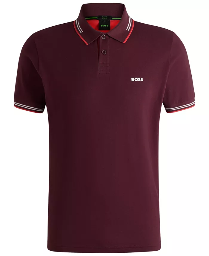 BOSS By Hugo Boss Men's Stretch-Cotton Slim-Fit Polo Shirt Brands