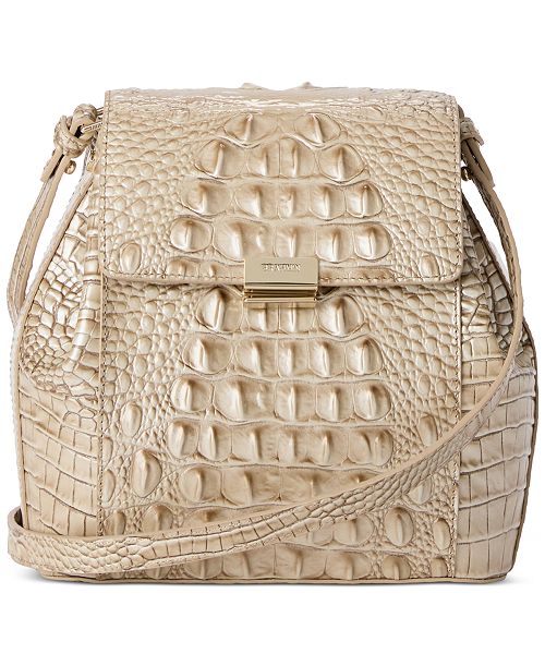 Brahmin Melbourne Margo Embossed Leather Crossbody Handbags Purses & Accessories