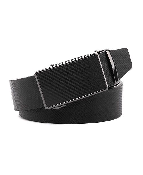 Braveman Men's Sliding Buckle Adjustable Leather Ratchet Belt Men's Fashion & Accessories