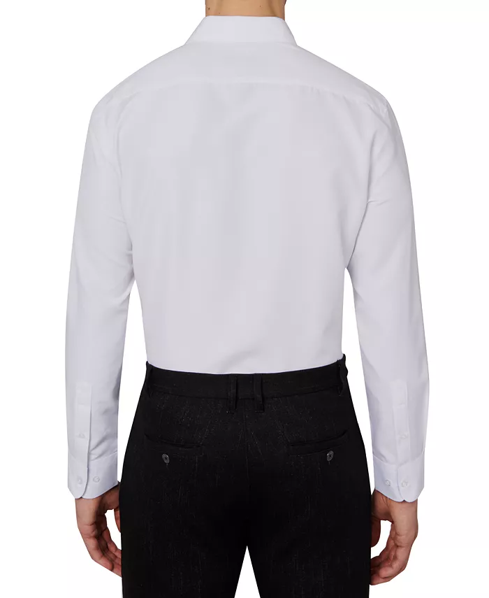 Calabrum Men's Regular Fit Solid Wrinkle Free Performance Dress Shirt Men's Fashion & Accessories