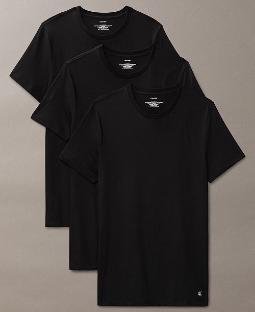 Calvin Klein Men's 3-Pack Cotton Classics Crewneck T-Shirts Men's Fashion & Accessories