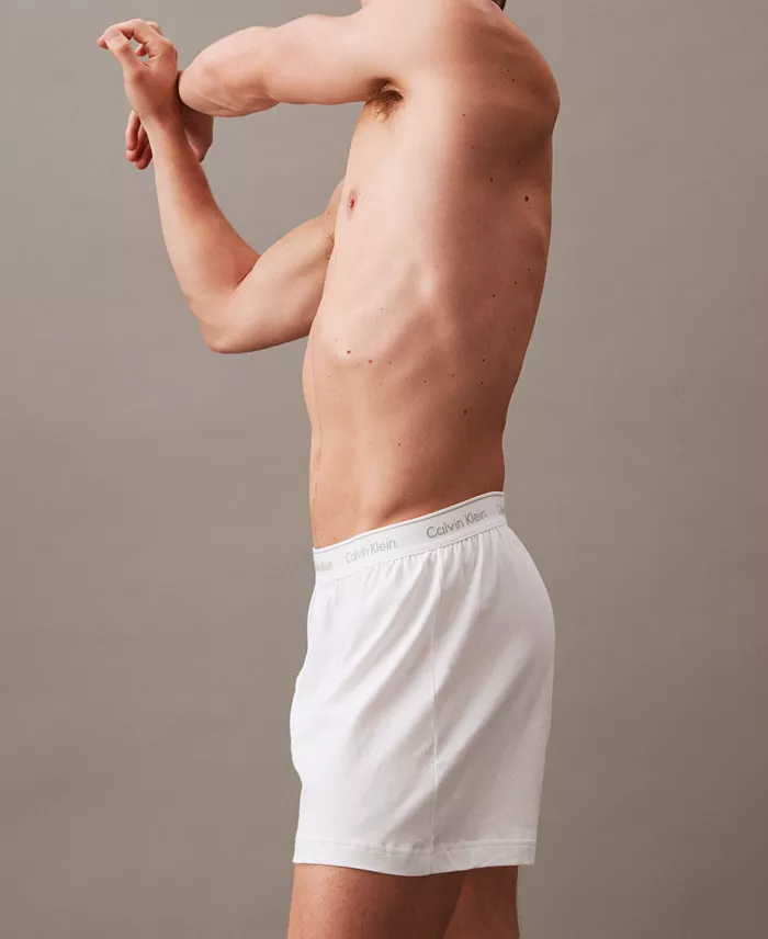 Calvin Klein Men's 3-Pack Cotton Classics Knit Boxers Underwear Men's Fashion & Accessories