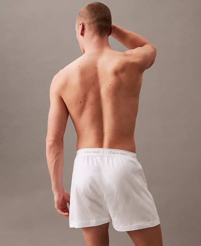 Calvin Klein Men's 3-Pack Cotton Classics Knit Boxers Underwear Men's Fashion & Accessories