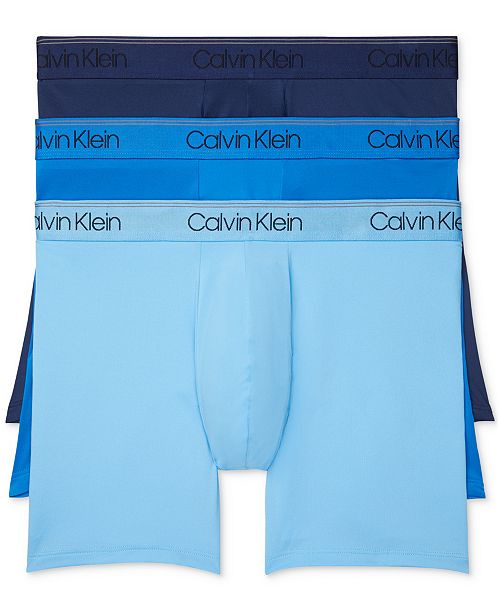 Calvin Klein Men's 3-Pack Microfiber Stretch Boxer Briefs Underwear Men's Fashion & Accessories