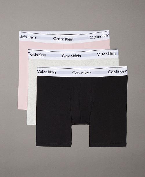 Calvin Klein Men's 3-Pk. Icon Stretch Boxer Briefs Men's Fashion & Accessories
