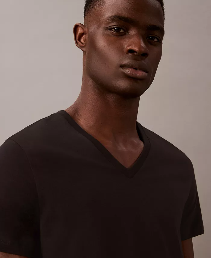 Calvin Klein Men's 5-Pack Cotton Classics V-Neck T-Shirts Men's Fashion & Accessories