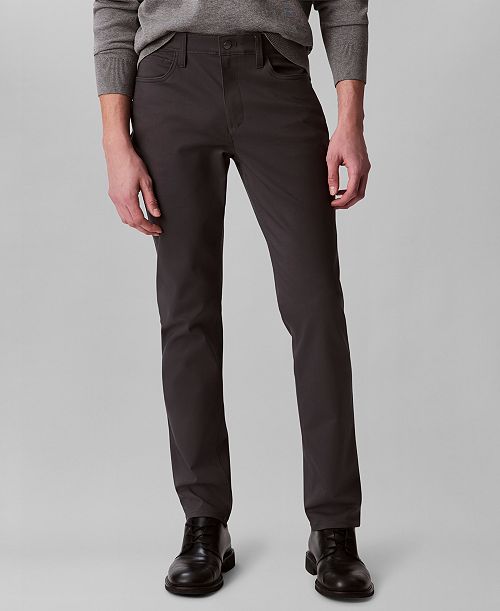 Calvin Klein Men's CK Move 365 Slim-Fit Performance Stretch Pants Men's Fashion & Accessories