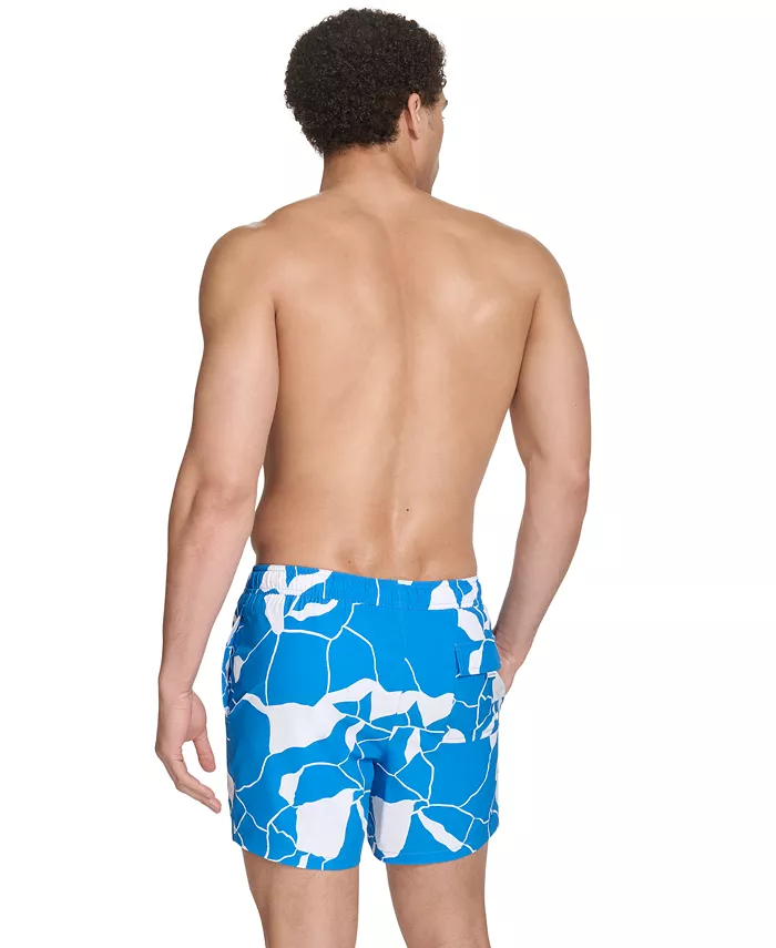 Calvin Klein Men's Core Euro Regular-Fit Quick-Dry 5" Swim Trunks With Compression Short Liner Men's Fashion & Accessories