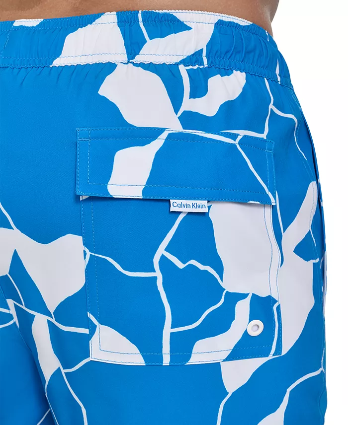 Calvin Klein Men's Core Euro Regular-Fit Quick-Dry 5" Swim Trunks With Compression Short Liner Men's Fashion & Accessories