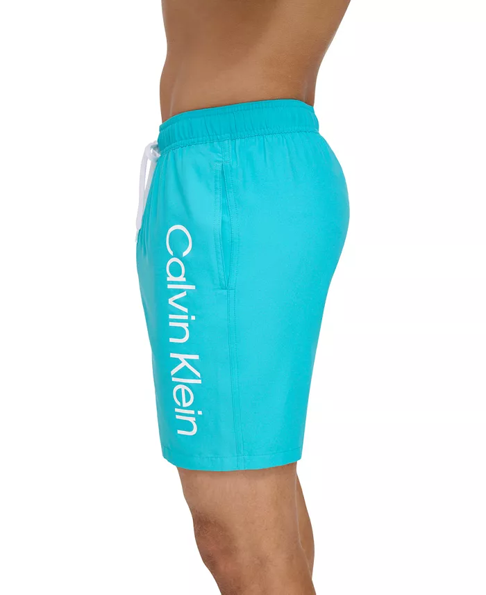 Calvin Klein Men's Core Logo-Print 7" Volley Swim Trunks Created For Macy's Men's Fashion & Accessories