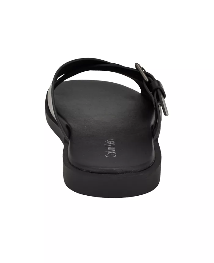 Calvin Klein Men's Elon Casual Slip-On Flat Sandals Men's Shoes