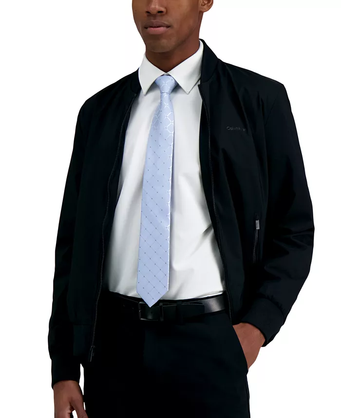 Calvin Klein Men's Herringbone Grid Tie Men's Fashion & Accessories