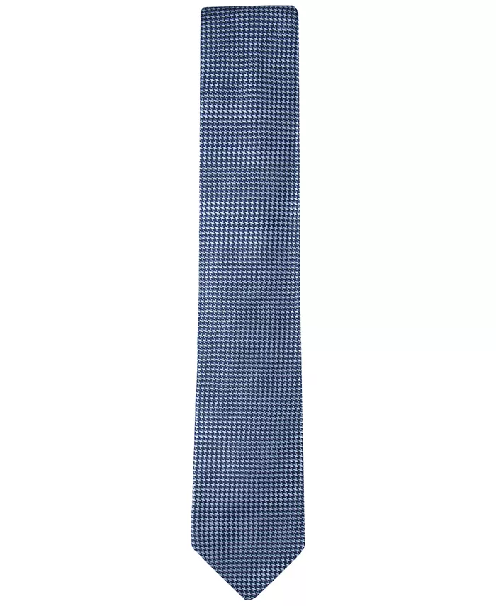 Calvin Klein Men's Indigo Houndstooth Tie Men's Fashion & Accessories
