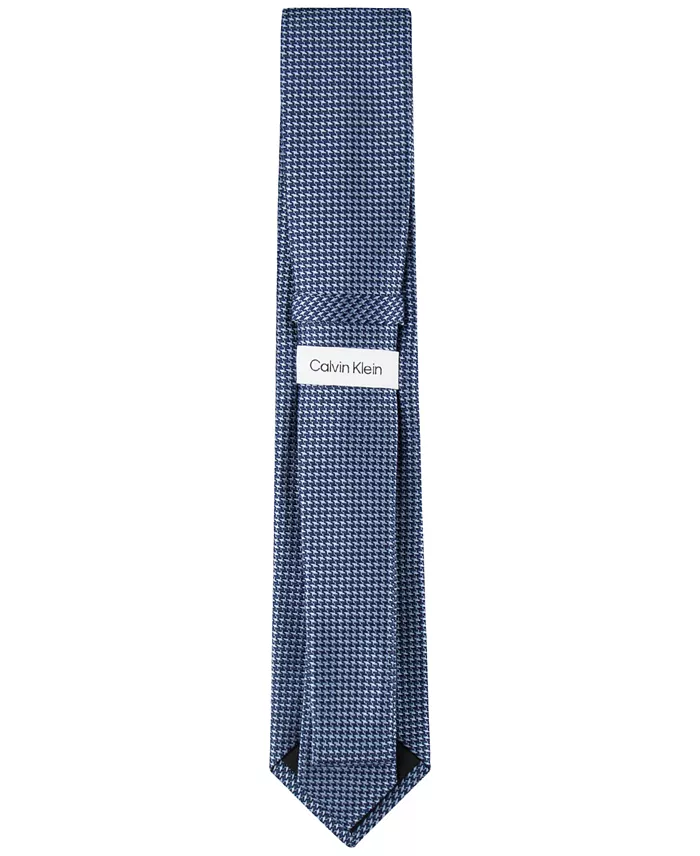 Calvin Klein Men's Indigo Houndstooth Tie Men's Fashion & Accessories