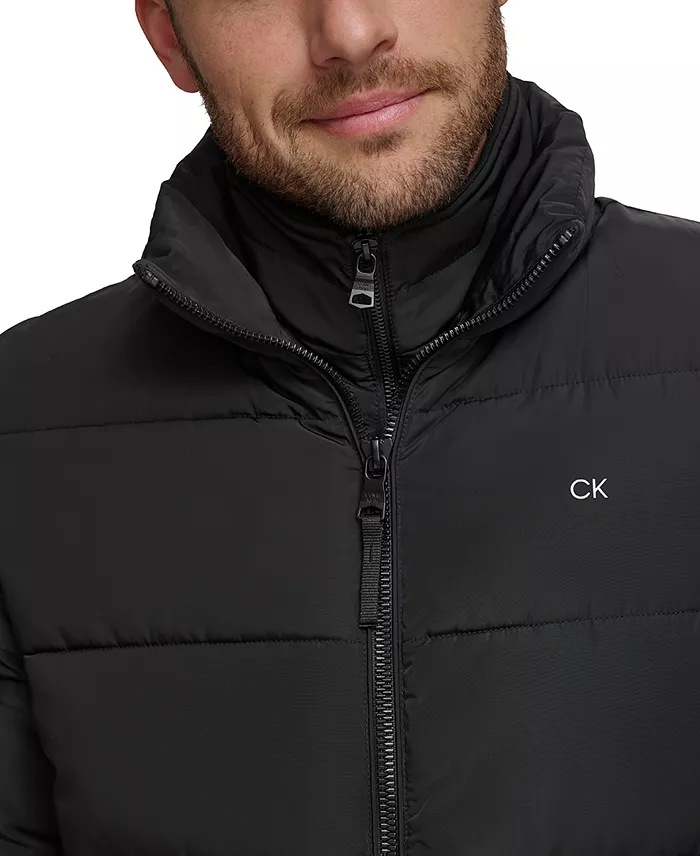 Calvin Klein Men's Puffer With Set In Bib Detail Created For Macy's Men's Fashion & Accessories