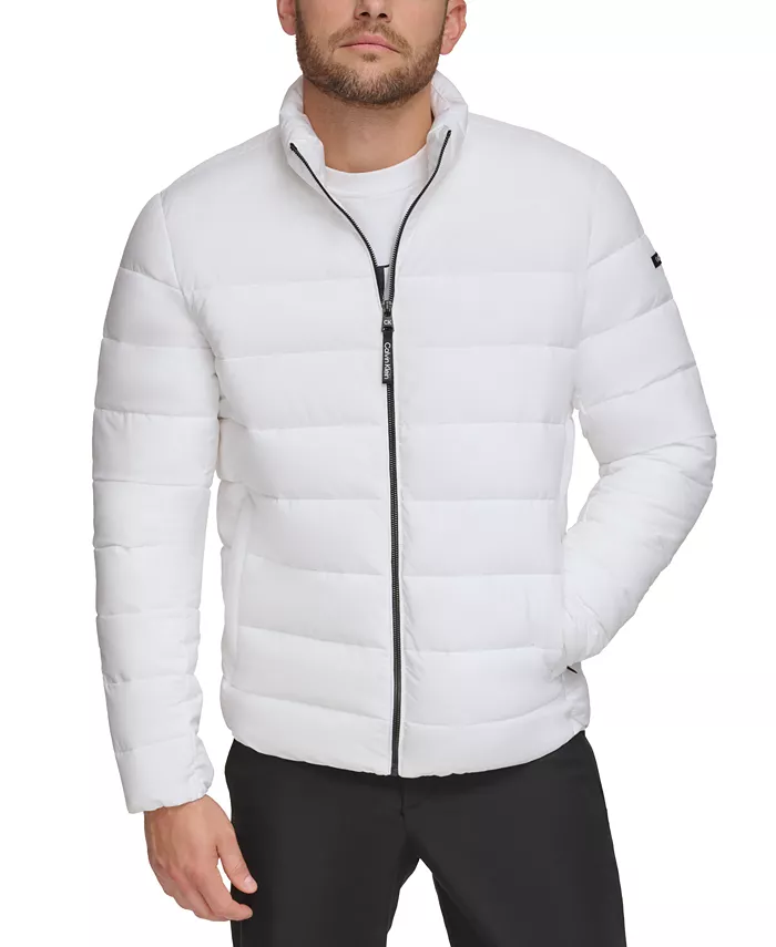 Calvin Klein Men's Quilted Infinite Stretch Water-Resistant Puffer Jacket Men's Fashion & Accessories