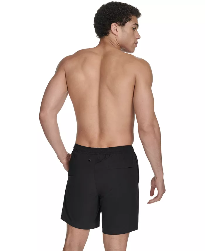 Calvin Klein Men's Regular-Fit Quick-Dry 5" Swim Trunks With Compression Short Liner Men's Fashion & Accessories