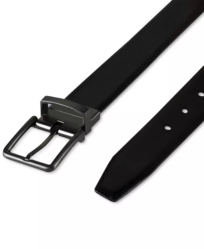Calvin Klein Men's Reversible Textured Leather Dress Belt Created For Macy's Men's Fashion & Accessories