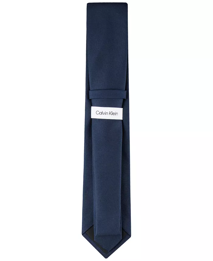 Calvin Klein Men's Silver-Spun Solid Tie Men's Fashion & Accessories