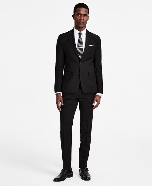 Calvin Klein Men's Skinny-Fit Wool Blend Suit Separates Men's Fashion & Accessories