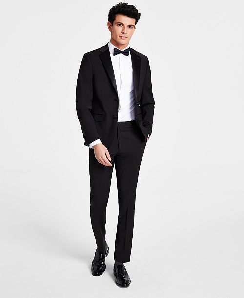 Calvin Klein Men's Skinny-Fit Wool Tuxedo Separates - CLOSE OUT Men's Fashion & Accessories