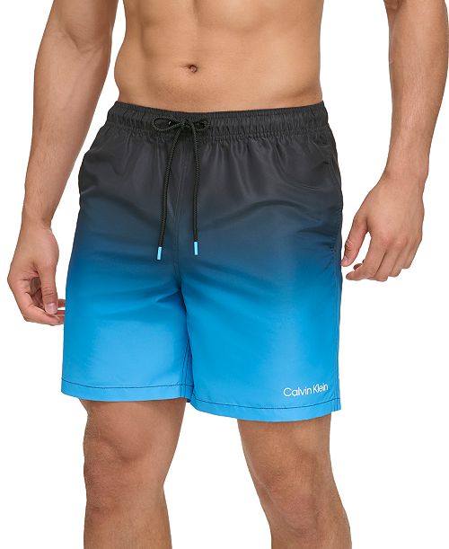 Calvin Klein Men's Sky Gradient 7" Volley Swim Trunks Men's Fashion & Accessories