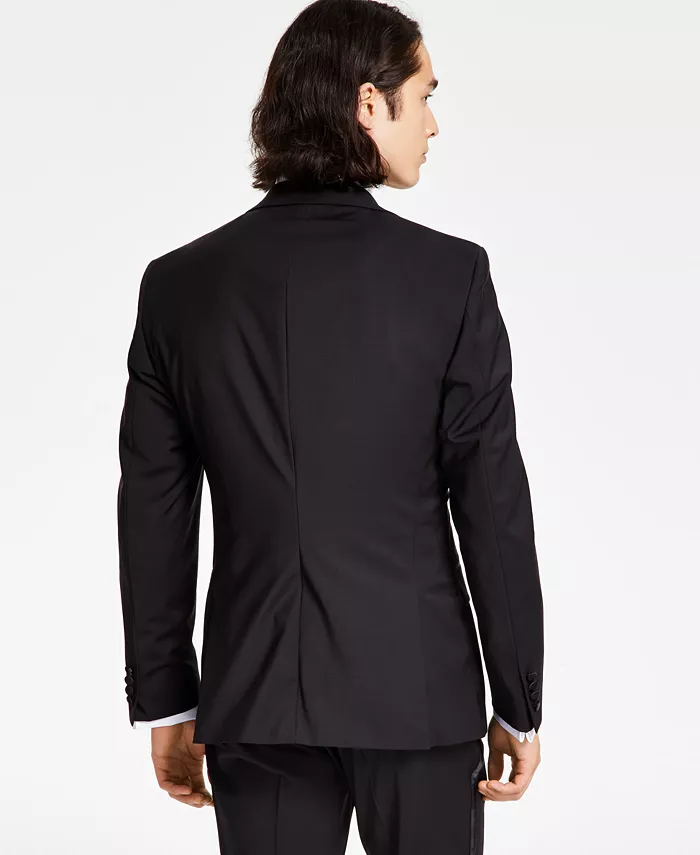 Calvin Klein Men's Slim-Fit Infinite Stretch Black Tuxedo Jacket - CLOSE OUT Men's Fashion & Accessories