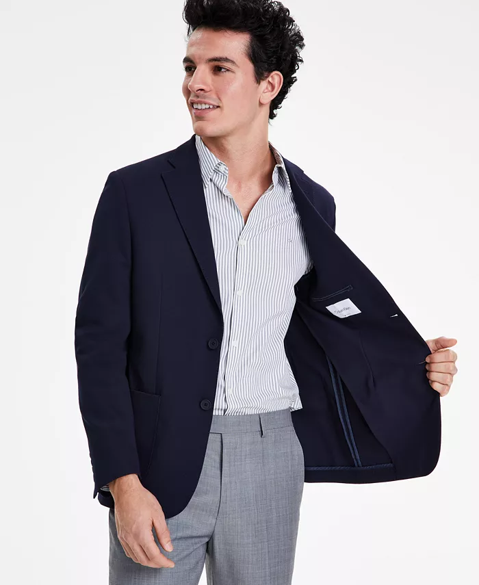 Calvin Klein Men's Slim-Fit Knit Blazer Men's Fashion & Accessories