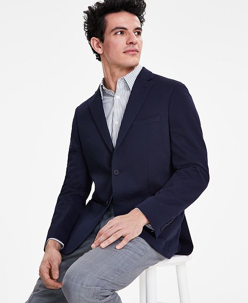Calvin Klein Men's Slim-Fit Knit Blazer Men's Fashion & Accessories