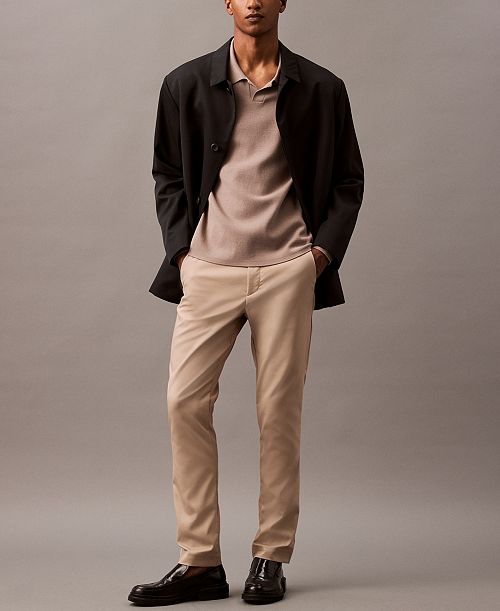 Calvin Klein Men's Slim-Fit Modern Stretch Chino Pants Men's Fashion & Accessories