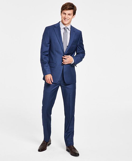 Calvin Klein Men's Slim-Fit Wool-Blend Stretch Suit Separates - CLOSE OUT Men's Fashion & Accessories