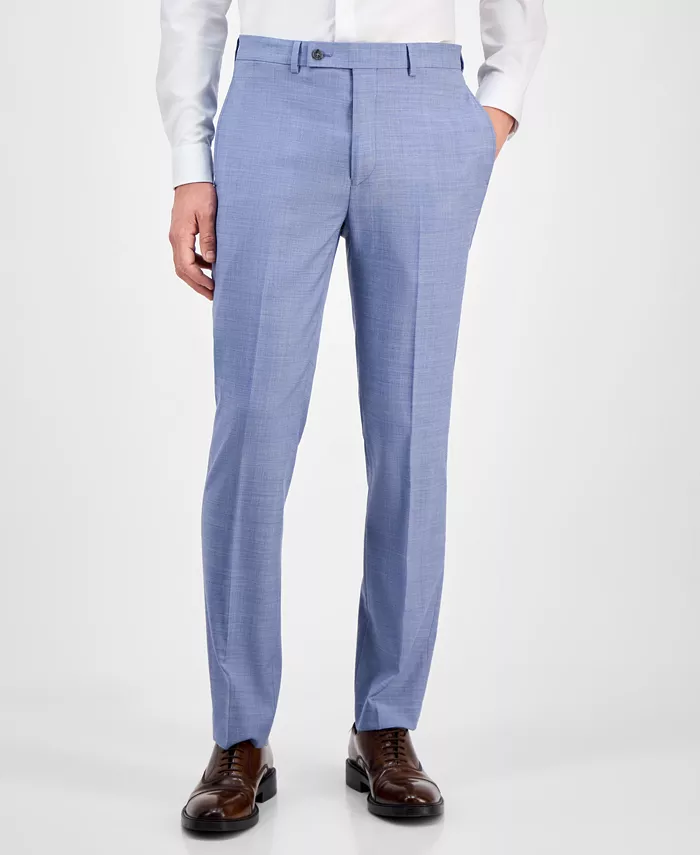 Calvin Klein Men's Slim-Fit Wool-Blend Stretch Suit Pants Men's Fashion & Accessories