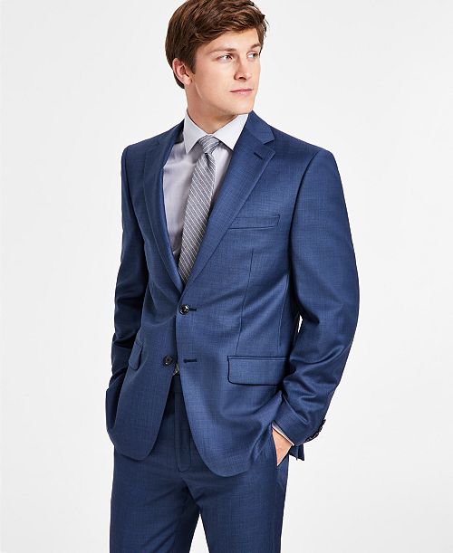 Calvin Klein Men's Slim-Fit Wool-Blend Stretch Suit Jackets - CLOSE OUT Men's Fashion & Accessories