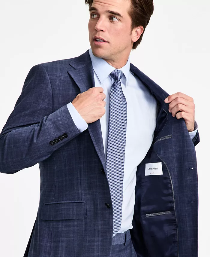 Calvin Klein Men's Slim-Fit Wool-Blend Suit Jacket Men's Fashion & Accessories