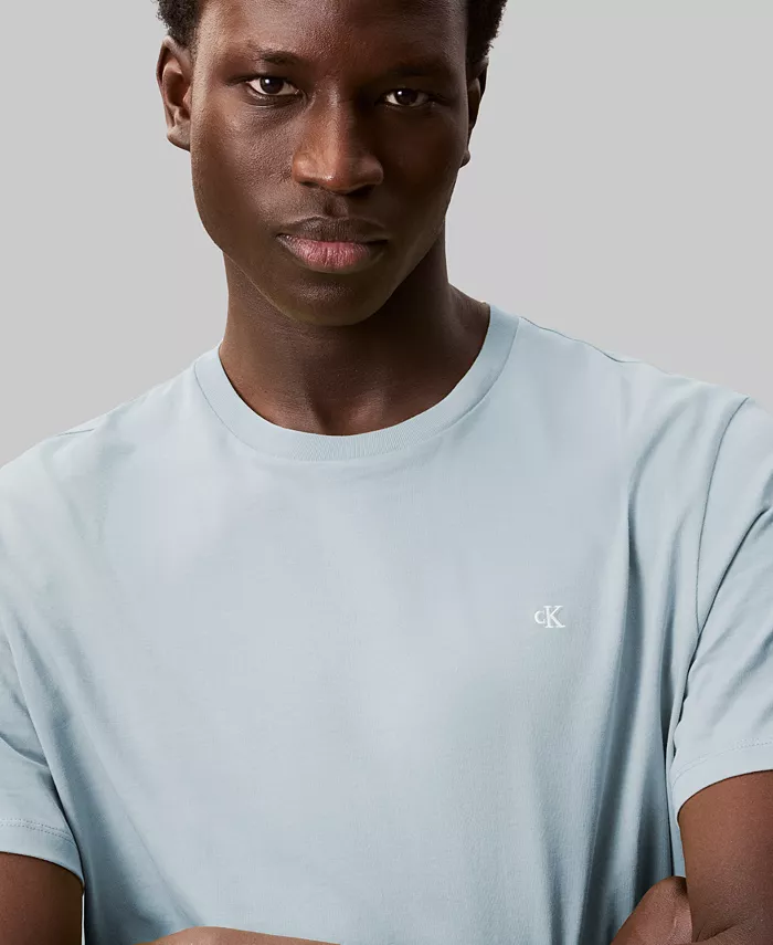 Calvin Klein Men's Smooth Cotton Solid Crewneck T-Shirt Men's Fashion & Accessories