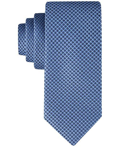 Calvin Klein Men's Steel Micro-Dot Solid Tie Men's Fashion & Accessories