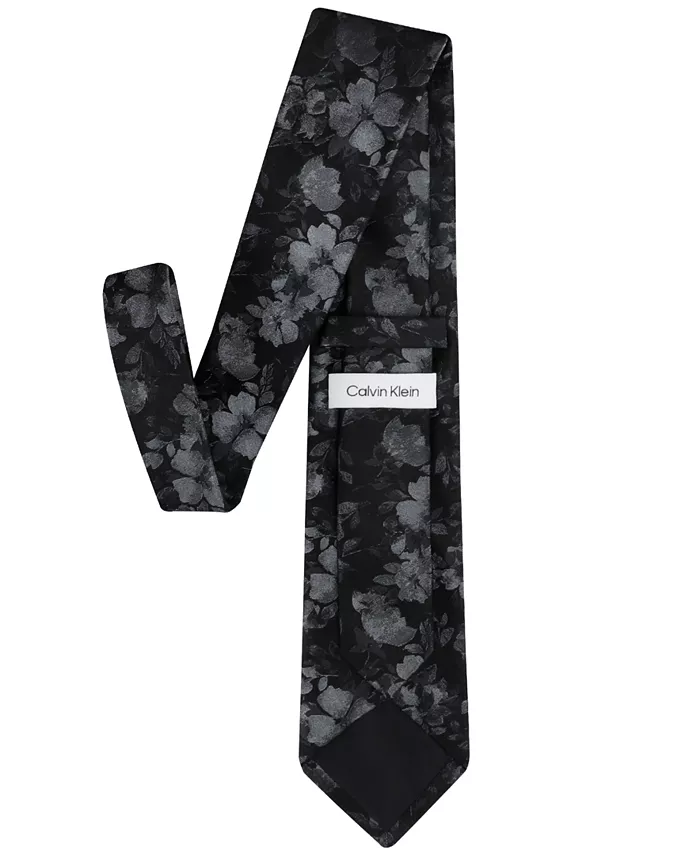 Calvin Klein Men's Yara Floral Tie Men's Fashion & Accessories