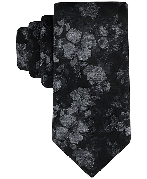 Calvin Klein Men's Yara Floral Tie Men's Fashion & Accessories