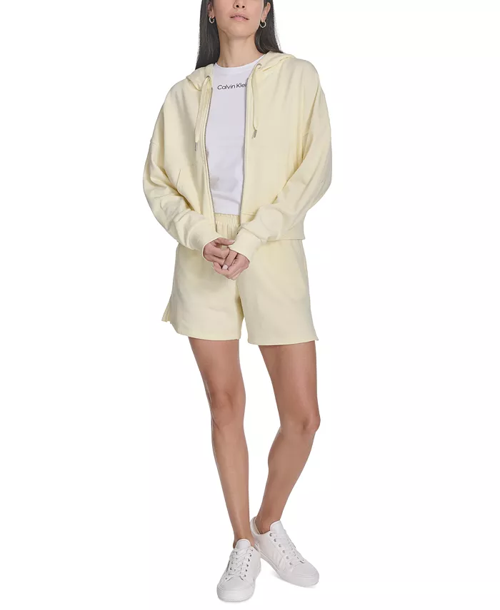Calvin Klein Performance Women's French Terry Zip Hoodie Women's Fashion Shoes & Accessories