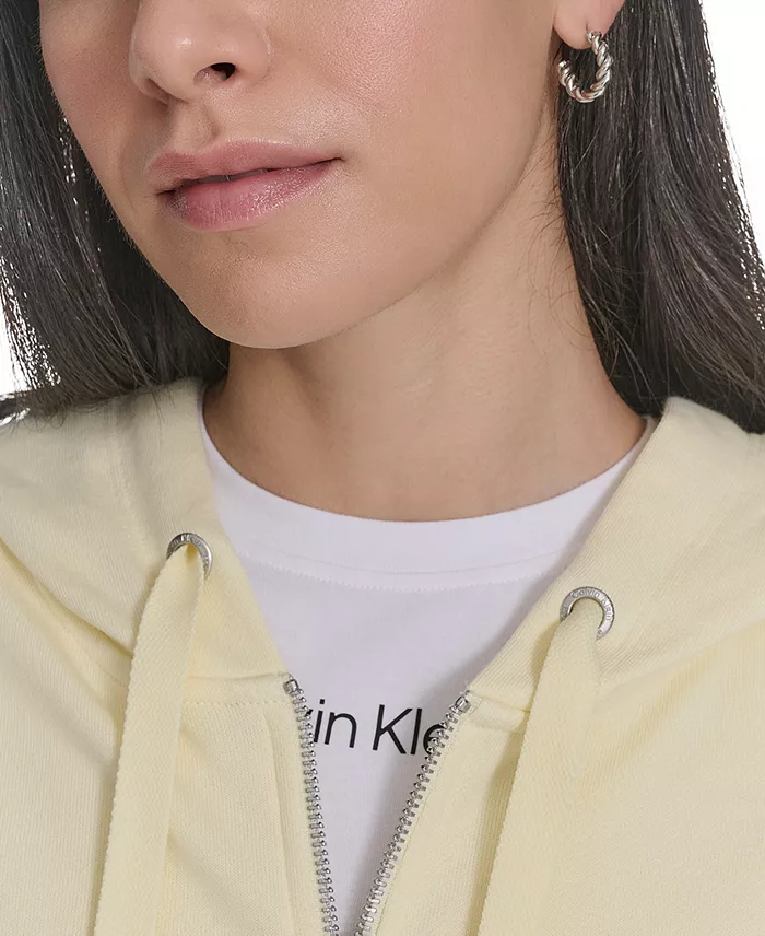 Calvin Klein Performance Women's French Terry Zip Hoodie Women's Fashion Shoes & Accessories