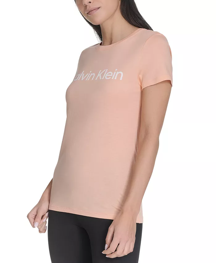 Calvin Klein Performance Women's Logo T-Shirt Women's Fashion Shoes & Accessories