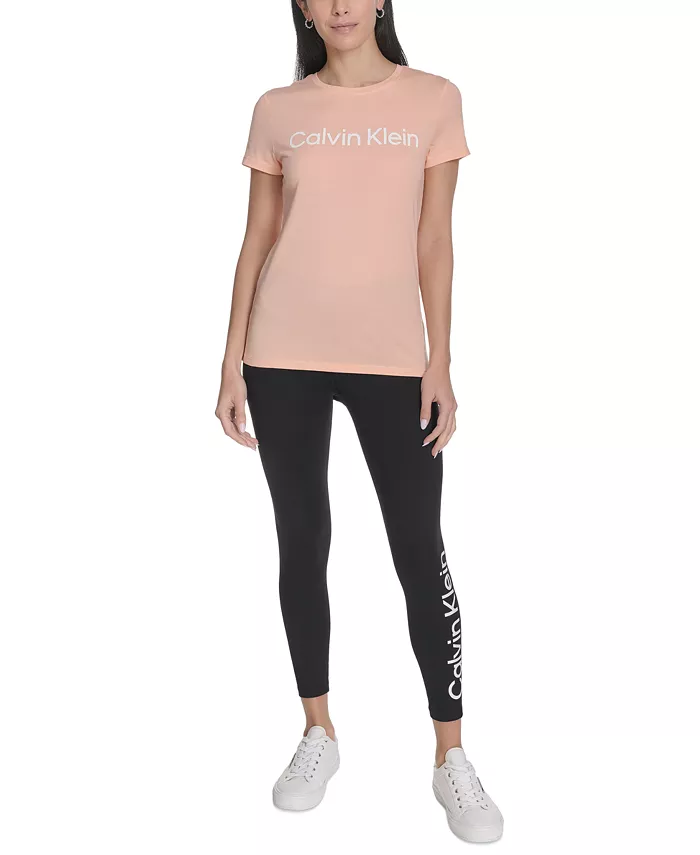 Calvin Klein Performance Women's Logo T-Shirt Women's Fashion Shoes & Accessories