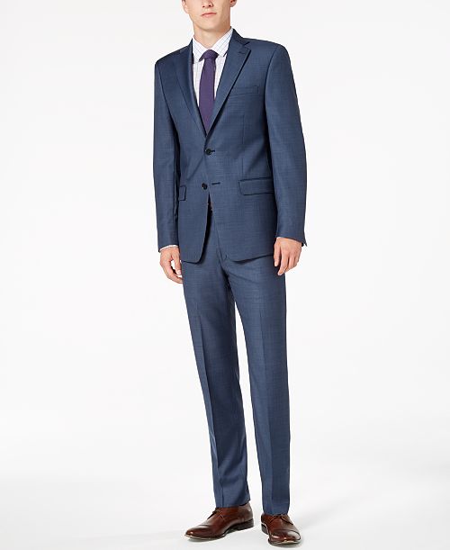 Calvin Klein Solid Men's Classic-Fit Suit Separates Men's Fashion & Accessories