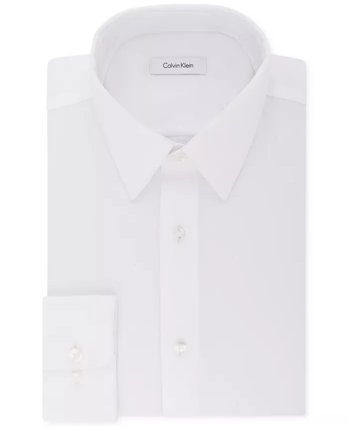 Calvin Klein Steel Calvin Klein Men's Steel+ Regular Non-Iron Stretch Performance Dress Shirt Men's Fashion & Accessories
