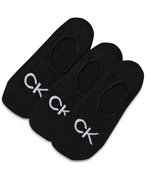 Calvin Klein Women's 3-Pk. Logo Knit Liner Socks Women's Fashion Shoes & Accessories