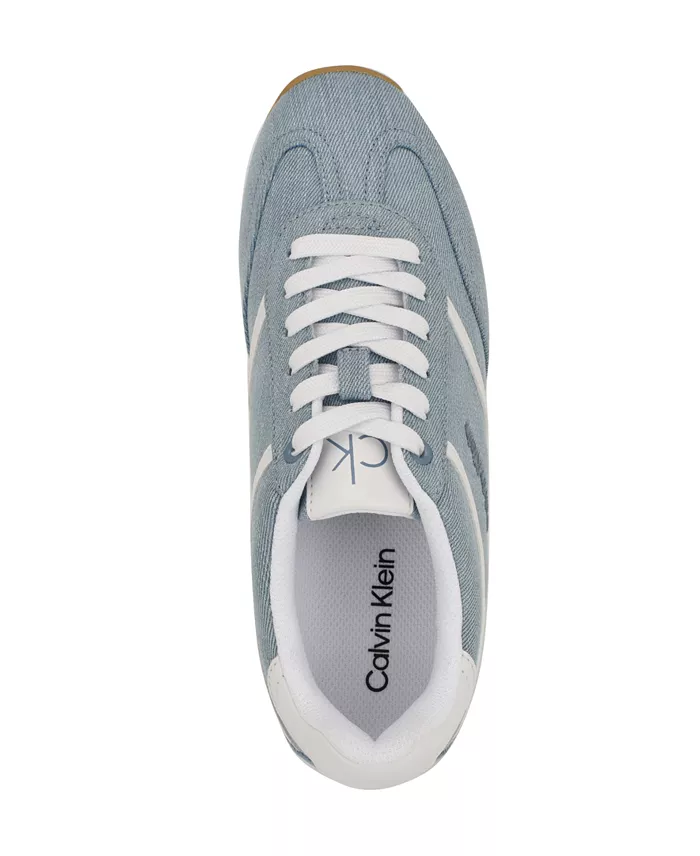 Calvin Klein Women's Avyenna Retro Lace-Up Sneakers Women's Fashion Shoes & Accessories